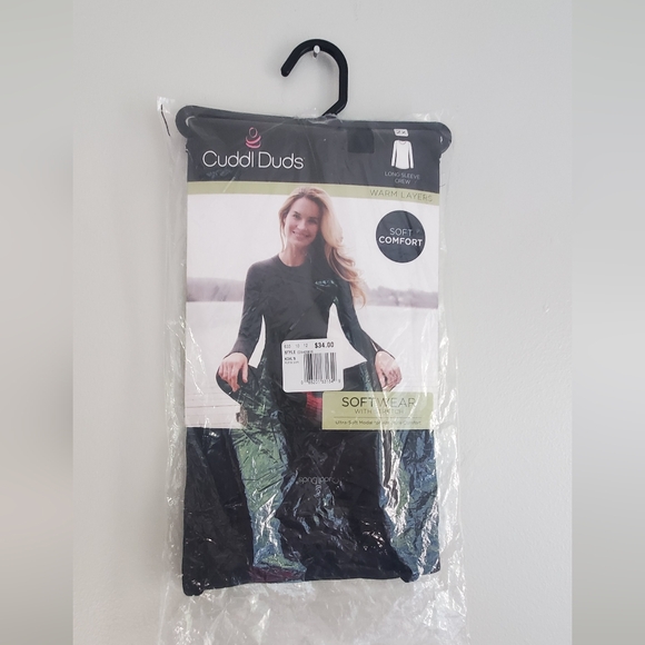 Cuddl Duds Black Long Sleeve Warm Layers Top Size 2x - Picture 1 of 7
